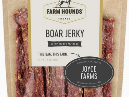 Farm Hounds Boar Jerky 4.5oz Bag For Sale