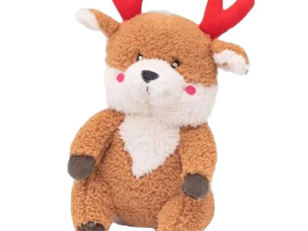 Zippy Paws Holiday Cheeky Reindeer Dog Toy on Sale