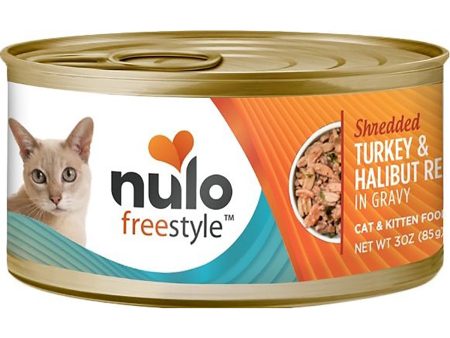 Nulo FreeStyle Shredded Turkey & Halibut Wet Canned Cat Food Cheap