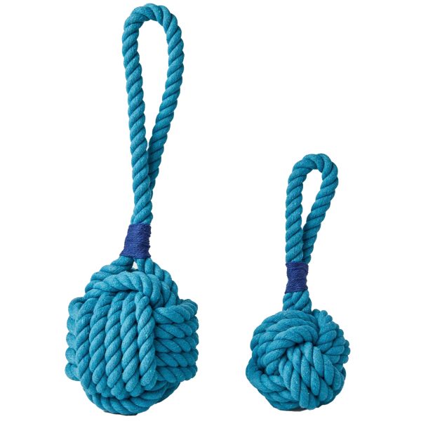 Jax & Bones Celtic Knot Rope Dog Toy - Blue Online Hot Sale