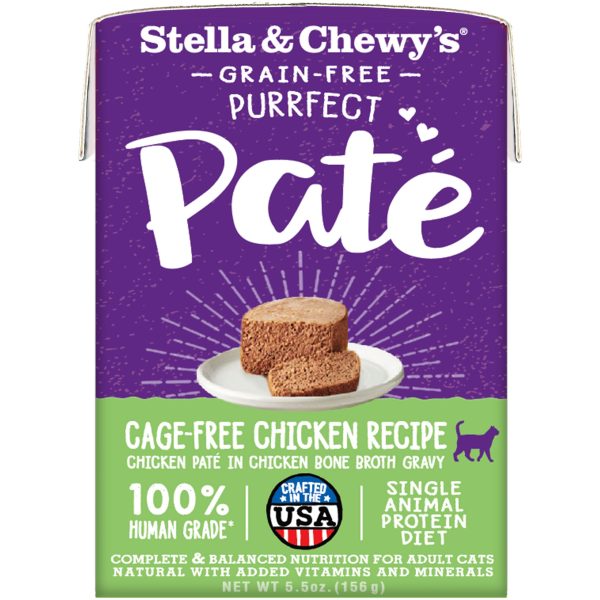 Stella & Chewy s Purrfect Pate Cage-Free Chicken Recipe Wet Cat Food - 5.5oz Hot on Sale