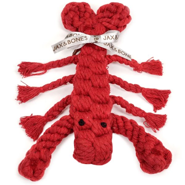 Jax & Bones Louie Lobster Rope Dog Toy Supply