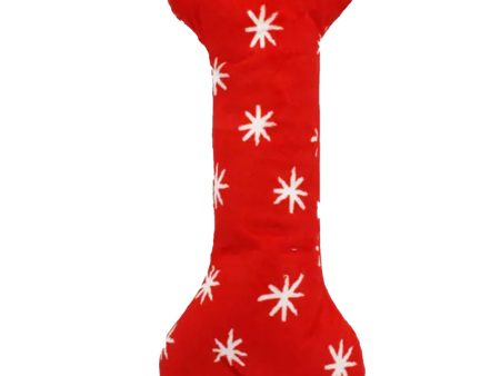 Zippy Paws Holiday Jigglerz Festive Bone Dog Toy Discount