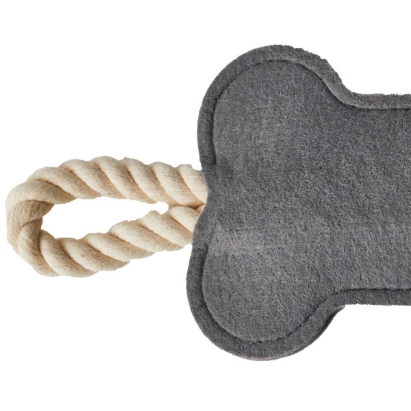 Jax & Bones Hitch & Bone Rope Dog Toy - Black Discount