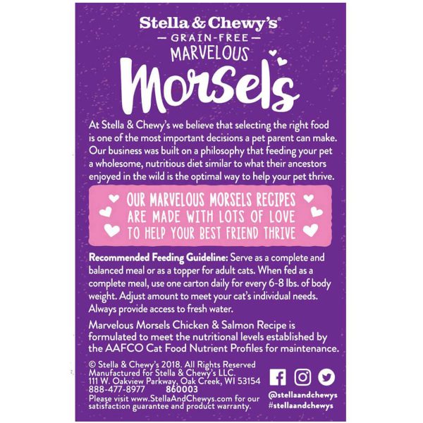 Stella & Chewy s Marvelous Morsels Chicken & Salmon Medley Cat Food - 5.5oz Online now