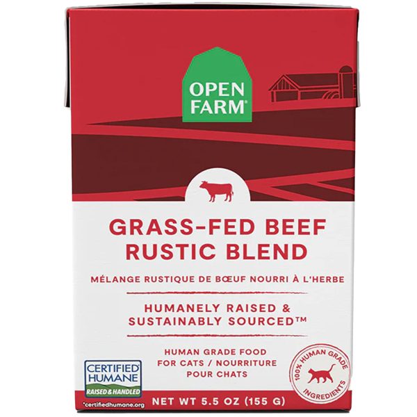 Open Farm Rustic Blend Grass-Fed Beef Canned Cat Food - 5.5oz Fashion