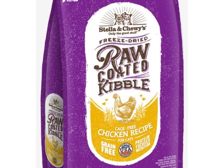 Stella & Chewy s Raw Coated Cage-Free Chicken Recipe Kibble Cat Food  - 5lbs Cheap