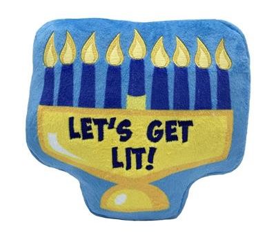 Lulubelles Let s Get Lit Menorah Dog Toy Online now