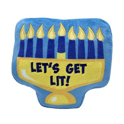 Lulubelles Let s Get Lit Menorah Dog Toy Online now