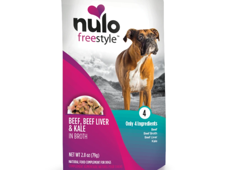 Nulo FreeStyle Meaty Toppers Beef Dog Food Topper Online now