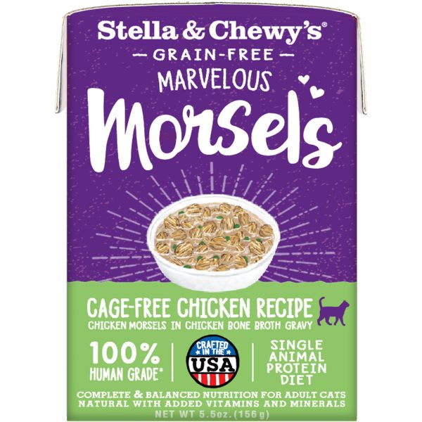 Stella & Chewy s Marvelous Morsels Cage-Free Chicken Recipe Cat Food - 5.5oz Online now