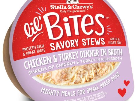 Stella & Chewy s Lil Bites Savory Stews Chicken & Turkey Dog Food Fashion