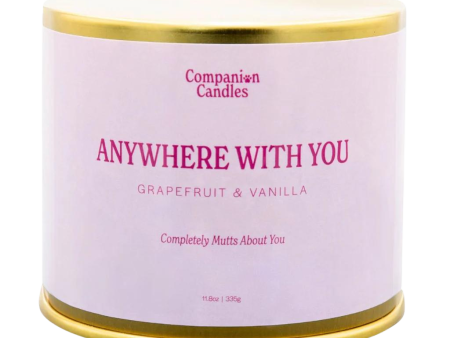 Companion Candles 11.8oz Candle - Anywhere With You (Grapefruit Vanilla) Online Sale