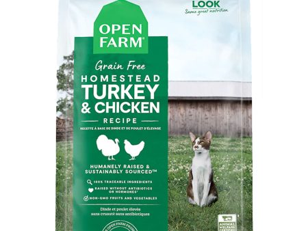 Open Farm Homestead Turkey & Chicken Dry Cat Food - 4lbs For Discount