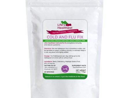 Life s Healthiest COLD & FLU FIX  Whole Food Therapy Blend 6.0 oz (Strengthens Immunity and Reduces Symptoms) Hot on Sale