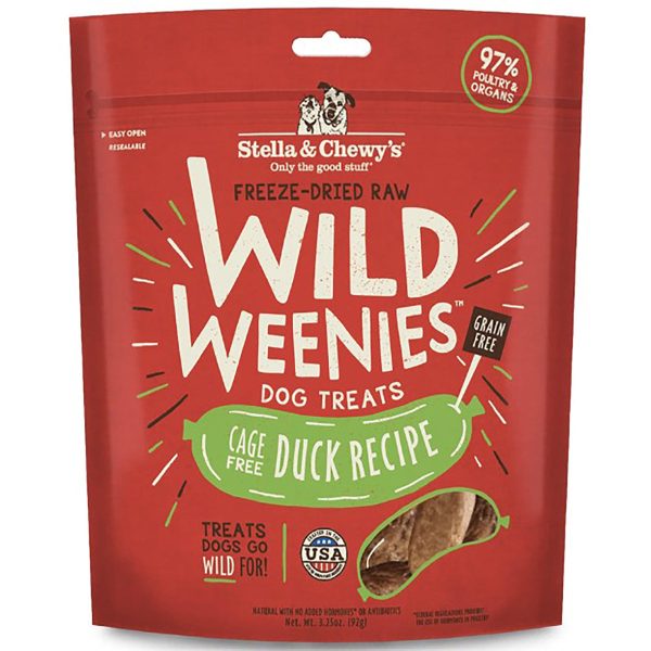 Stella & Chewy s Cage-Free Duck Wild Weenies Dog Treats - 3.25oz Hot on Sale