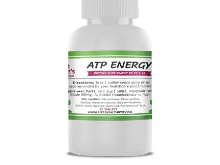 Life s Healthiest ATP Energy (Vitamins B2 and B3) 90 tablets For Sale