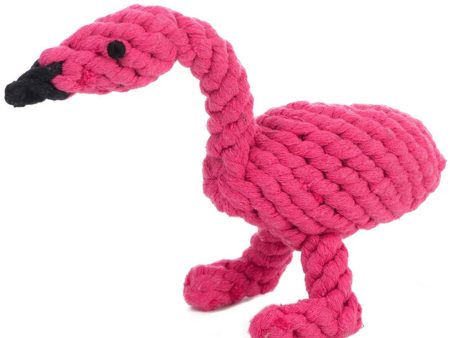 Jax & Bones Fran Flamingo Rope Dog Toy For Cheap