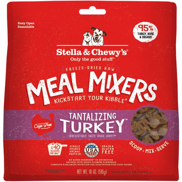 Stella & Chewy s Meal Mixers Turkey Dog Food Topper - 18oz For Cheap