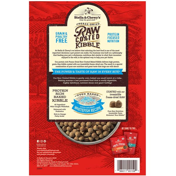 Stella & Chewy s Raw Coated Wild-Caught Whitefish Dog Kibble Online Sale