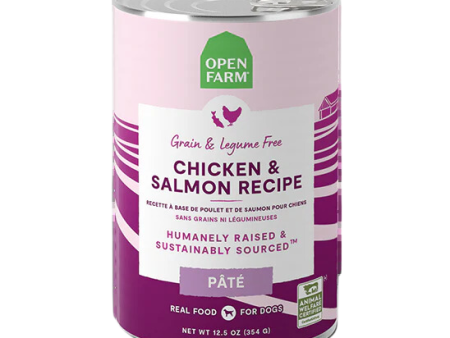 Open Farm Wet Dog Food - Chicken & Salmon Recipe 12.5oz Can Single For Discount