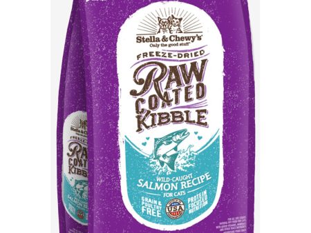 Stella & Chewy s Raw Coated Wild-Caught Salmon Recipe Kibble Cat Food  - 5lbs on Sale