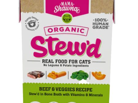 Mama Shawna Organic Stew d Cat Beef & Veggies 5.5 oz Online now