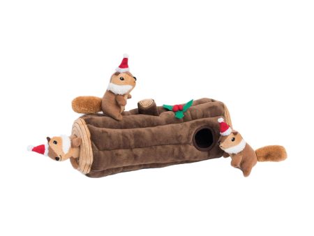 Zippy Paws Yule Log Burrow Dog Toy Hot on Sale