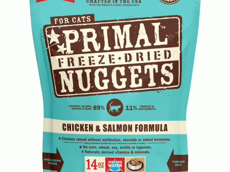 Primal Freeze-Dried Chicken & Salmon Formula Cat Food - 14oz Supply