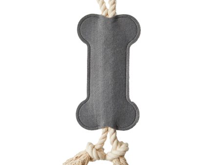 Jax & Bones Hitch & Bone Rope Dog Toy - Black Discount