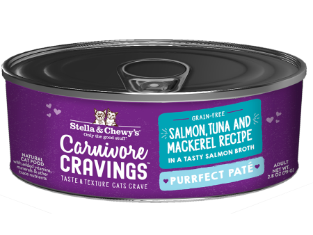 Stella & Chewy s Carnivore Cravings Purrfect Pate Salmon, Tuna, and Mackerel Cat Food Online