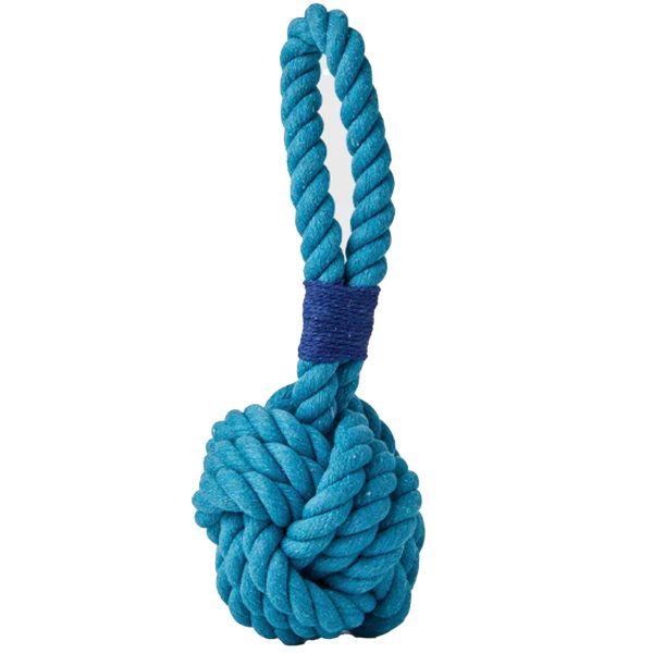 Jax & Bones Celtic Knot Rope Dog Toy - Blue Online Hot Sale