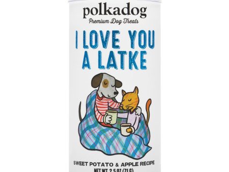 Polka Dog Bakery Love You Latke Sweet Potato & Apple Dog Treats Online Hot Sale