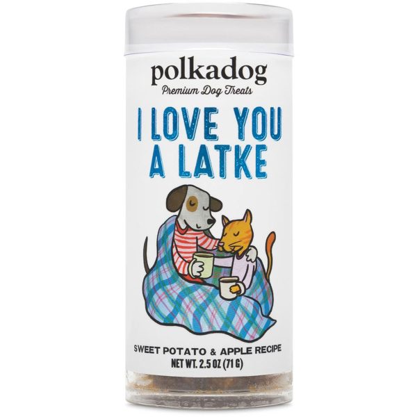 Polka Dog Bakery Love You Latke Sweet Potato & Apple Dog Treats Online Hot Sale