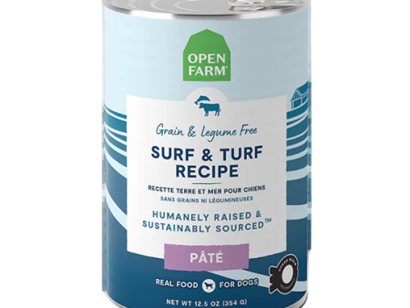 Open Farm Wet Dog Food - Surf & Turf Recipe 12.5oz Can Single Online now