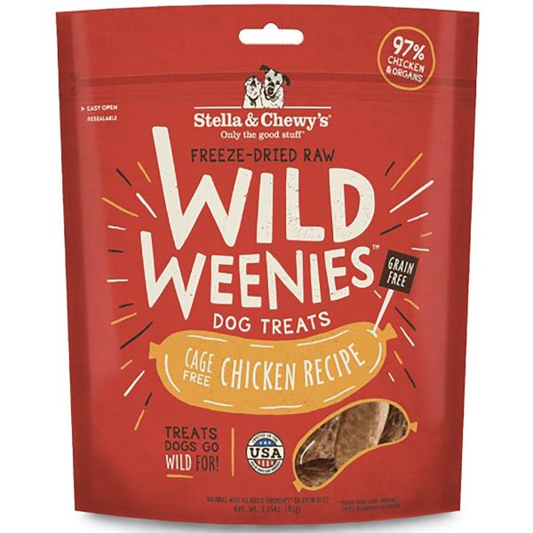 Stella & Chewy s Cage-Free Chicken Wild Weenies Dog Treats - 3.25oz Supply