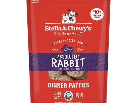 Stella & Chewy s Raw Rabbit Freeze-Dried Dinner Patties Dog Food - 14oz Online Sale