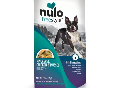 Nulo FreeStyle Meaty Toppers Mackerel, Chicken & Mussel Dog Food Topper Hot on Sale