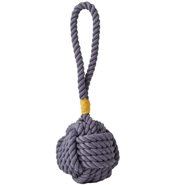 Jax & Bones Celtic Knot Rope Dog Toy - Grey Hot on Sale