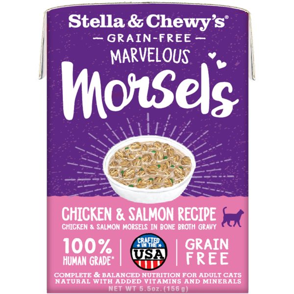 Stella & Chewy s Marvelous Morsels Chicken & Salmon Medley Cat Food - 5.5oz Online now