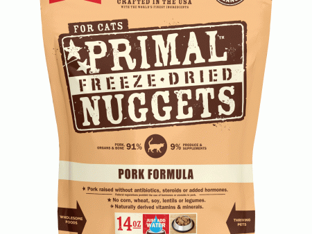 Primal Freeze-Dried Pork Formula Cat Food - 14oz Hot on Sale