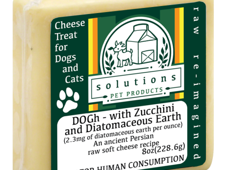 Solutions Frozen Functional Treats - DOGh Raw Soft Goat Milk Cheese with Diatomaceous Earth & Zucchini 8oz Fashion