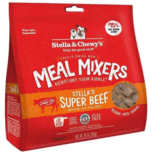 Stella & Chewy s Meal Mixers Beef Dog Food Topper - 18oz Supply