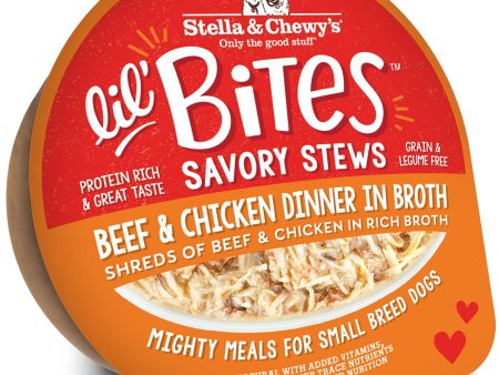 Stella & Chewy s Lil Bites Savory Stews Beef & Chicken Dog Food For Sale