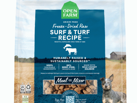 Open Farm Freeze-Dried Raw Surf & Turf Dog Food  - 13.5oz Online Sale